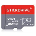 STICKDRIVE 128GB U3 Red and Grey TF(Micro SD) Memory Card - 1