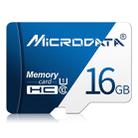 MICRODATA 16GB U1 Blue and White TF(Micro SD) Memory Card - 1