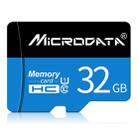 MICRODATA 32GB U1 Blue and Black TF(Micro SD) Memory Card - 1