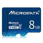 MICRODATA 8GB U1 Blue TF(Micro SD) Memory Card - 1