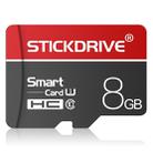 STICKDRIVE 8GB U1 White Line Red and Black TF(Micro SD) Memory Card - 1