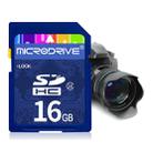Microdrive 16GB High Speed Class 10 SD Memory Card for All Digital Devices with SD Card Slot - 1