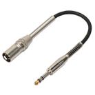 30cm XLR 3-Pin Male to 1/4 inch (6.35mm) Female Plug Stereo Microphone Audio Cord Cable - 1