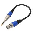 30cm XLR 3-Pin Female to 1/4 inch (6.35mm) Male Plug Stereo TRS Microphone Audio Cord Cable - 1