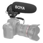 BOYA BY-BM3031 Shotgun Super-cardioid Condenser Broadcast Microphone with Windshield for Canon / Nikon / Sony DSLR Cameras(Black) - 1