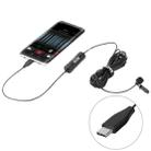 BOYA BY-DM2 USB-C / Type-C Broadcast Lavalier Condenser Microphone with Windscreen for Android Phones / Tablets (Black) - 1