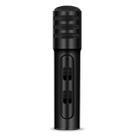 BGN-C7 Condenser Microphone Dual Mobile Phone Karaoke Live Singing Microphone Built-in Sound Card(Black) - 1