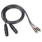 366120-15 2 RCA Male to 2 XLR 3 Pin Female Audio Cable, Length: 1.5m - 1