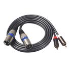 366155-15 2 RCA Male to 2 XLR 3 Pin Male Audio Cable, Length: 1.5m - 1