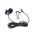 ZJ015MR Stereo 2.5mm Straight Plug Car Navigation DVD External Paste Microphone, Length: 3m - 1