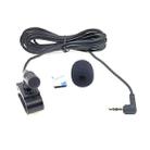 ZJ025MR Stick-on Clip-on Lavalier Stereo Microphone for Car GPS / Bluetooth Enabled Audio DVD External Mic, Cable Length: 3m, 90 Degree Elbow 3.5mm Jack - 3