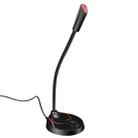 HXSJ F12 360 Degrees Bendable Drive-free USB Computer Microphone, Cable Length: 2.2m - 1