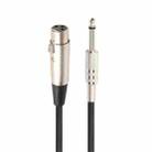 5m XLR 3-Pin Female to 1/4 inch (6.35mm) Mono Shielded Microphone Mic Cable - 1