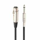 7.6m XLR 3-Pin Female to 1/4 inch (6.35mm) Mono Shielded Microphone Mic Cable - 1