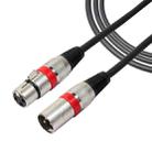 1.8m 3-Pin XLR Male to XLR Female MIC Shielded Cable Microphone Audio Cord - 1