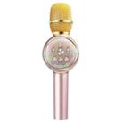 K2 Bluetooth 5.0 Karaoke Live Colorful Lights Wireless Bluetooth Microphone (Gold) - 1