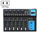 F7 Home 7-channel Bluetooth USB Reverb Mixer, US Plug(Black) - 1