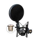 SH-100 Live Microphone ABS Shockproof Bracket (Black) - 1