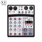 BMG-40D 4-channel Bluetooth USB Mini Mixer Sound Card, US Plug (Black) - 1