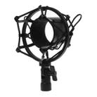 Condenser Microphone 50mm Metal Shockproof Mount Holder (Black) - 1