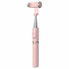 Q12 Hidden Design Reinforced Bluetooth Remote Control Tripod Selfie Stick (Pink) - 1