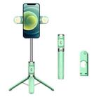 M01S Bluetooth Remote Control Dual Fill Light Tripod Selfie Stick (Green) - 1