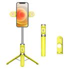 M01S Bluetooth Remote Control Dual Fill Light Tripod Selfie Stick (Yellow) - 1