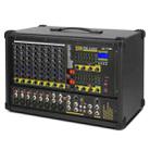 XTUGA PM1202 900W 10 Channel Stage Power Mixer 24Bit Multil-FX Processor Dual 99 DSP Effect DJ Amplifier (US Plug) - 1