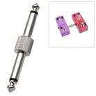 6.35mm 1/4 inch Male to Male Guitar Effect Pedal Connector Electric Pedal Board Adapter(Silver) - 1