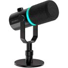 FEELWORLD PM1-XS XLR/USB Dynamic Microphone for Podcasting Recording Gaming Live Streaming (Black) - 1