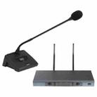KVM K58 UHF Professional Meeting Wireless Microphone System with 2 Desktop Microphone, 1 to 2, US Plug - 1