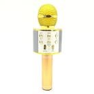 WS-858 Metal High Sound Quality Handheld KTV Karaoke Recording Bluetooth Wireless Microphone, for Notebook, PC, Speaker, Headphone, iPad, iPhone, Galaxy, Huawei, Xiaomi, LG, HTC and Other Smart Phones(Gold) - 1