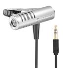 Yanmai R933 Professional Clip-on Lapel Mic Lavalier Omni-directional Double Condenser Microphone Silver, For Live Broadcast, Show, KTV, etc - 3