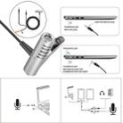 Yanmai R933 Professional Clip-on Lapel Mic Lavalier Omni-directional Double Condenser Microphone Silver, For Live Broadcast, Show, KTV, etc - 7