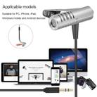 Yanmai R933 Professional Clip-on Lapel Mic Lavalier Omni-directional Double Condenser Microphone Silver, For Live Broadcast, Show, KTV, etc - 8