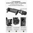 BEXIN PH-01 Desktop Live Broadcast Bracket 360 Phone Clamp Dual Cold Shoes Mount (Black) - 3