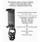 BEXIN PH-01 Desktop Live Broadcast Bracket 360 Phone Clamp Dual Cold Shoes Mount (Black) - 6