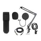 BM-800 Back Pole Large-diaphragm Condenser Microphone Cantilever Bracket Set (Black) - 1