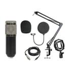 BM-800 Back Pole Large-diaphragm Condenser Microphone Cantilever Bracket Set (Silver) - 1