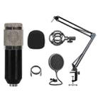 BM-828 Back-pole Diaphragm USB Condenser Microphone Cantilever Bracket Set (Silver) - 1