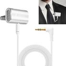 Yanmai R977 Recording Clip-on Lapel Mic Lavalier Omni-directional Double Condenser Microphone, Compatible with PC/iPad/Android and others, for Live Broadcast, Show, KTV, etc (Silver) - 1
