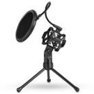 Yanmai PS-2 Recording Microphone Studio Wind Screen Pop Filter Mic Mask Shield, For Studio Recording, Live Broadcast, Live Show, KTV, Online Chat, etc(Black) - 2