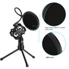 Yanmai PS-2 Recording Microphone Studio Wind Screen Pop Filter Mic Mask Shield, For Studio Recording, Live Broadcast, Live Show, KTV, Online Chat, etc(Black) - 9