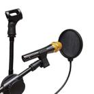 Double-layer Recording Microphone Studio Wind Screen Pop Filter Mask Shield with Clip Stabilizing Arm, For Studio Recording, Live Broadcast, Live Show, KTV, etc(Black) - 6