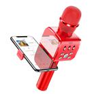 JOYROOM JR-MC3 Wireless Bluetooth External K Song Microphone, Supports TF Card with Holder(Red) - 2