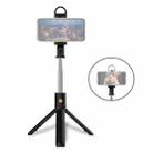 K10S Mobile Phone Live Broadcast Desktop Bluetooth Remote Control Integrated Stand Tripod with Fill Light (Black) - 1