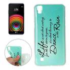 For LG X Power Dancing in the Rain Pattern TPU Soft Protective Back Cover Case - 1