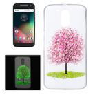 For Motorola Moto G4 Noctilucent Cherry Tree Pattern IMD Workmanship Soft TPU Back Cover Case - 1