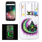 For Motorola Moto G4 Noctilucent Moon And Owls Pattern IMD Workmanship Soft TPU Back Cover Case - 1