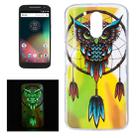 For Motorola Moto G4 Noctilucent Owl Pattern IMD Workmanship Soft TPU Back Cover Case - 1